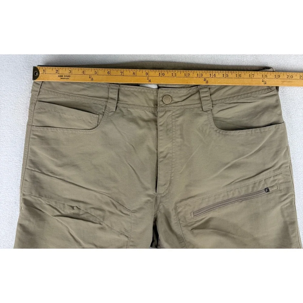 The North Face‎ Hiking Pants Mens 38 Tan Nylon Zipper Leg Outdoor Trekking